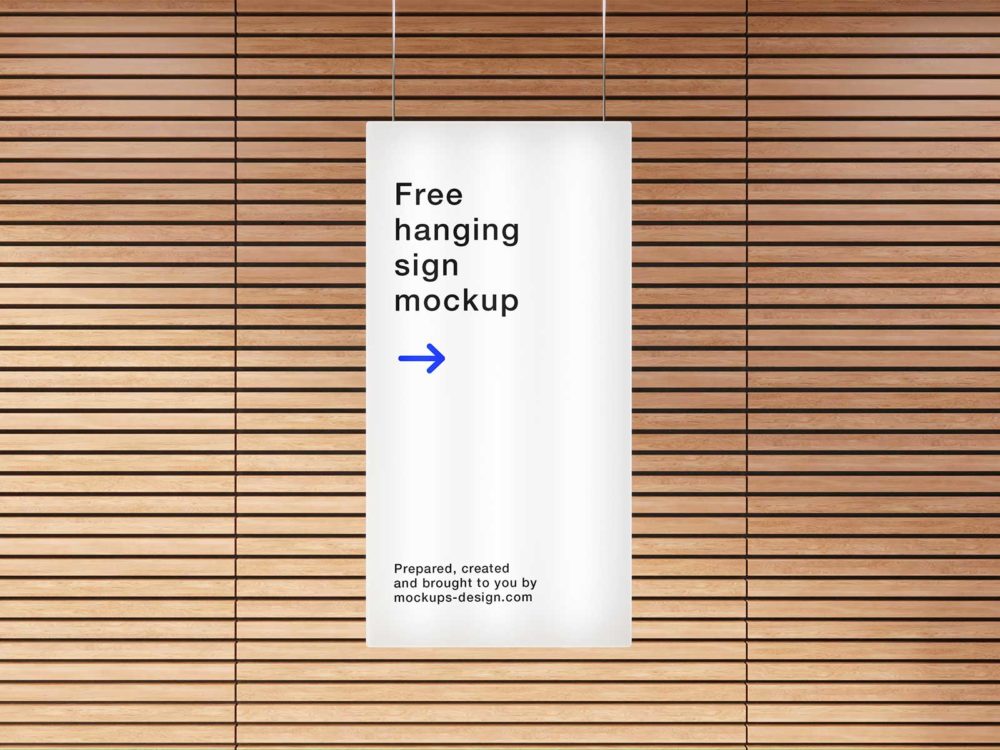 Free hanging citylight poster / sign mockup