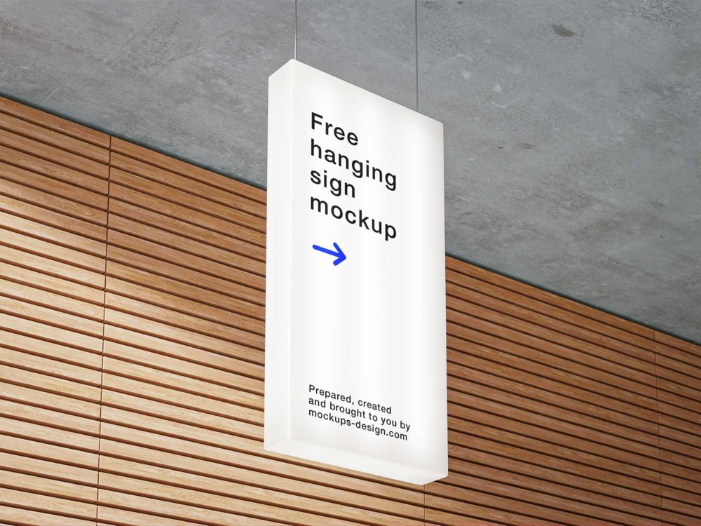 Free hanging citylight poster / sign mockup