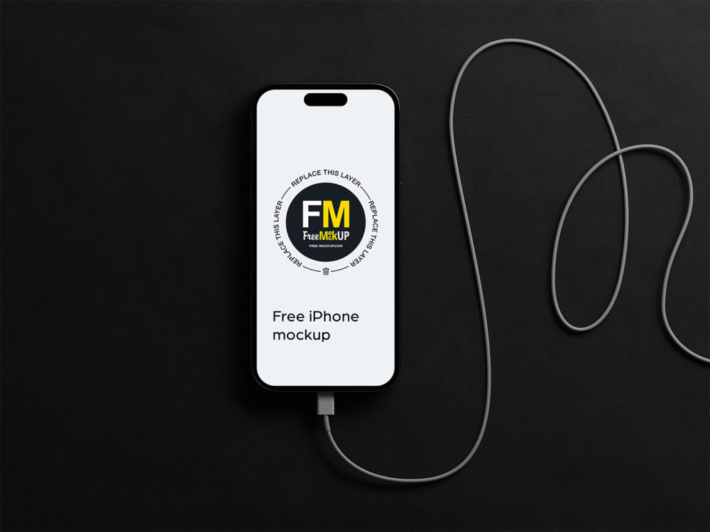 Free iPhone 14 Pro app mockup