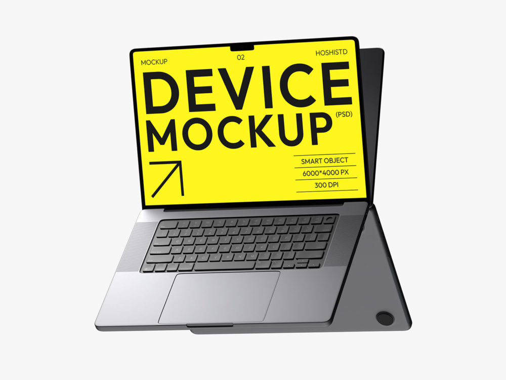 Free MacBook laptop mockup (6 scenes)