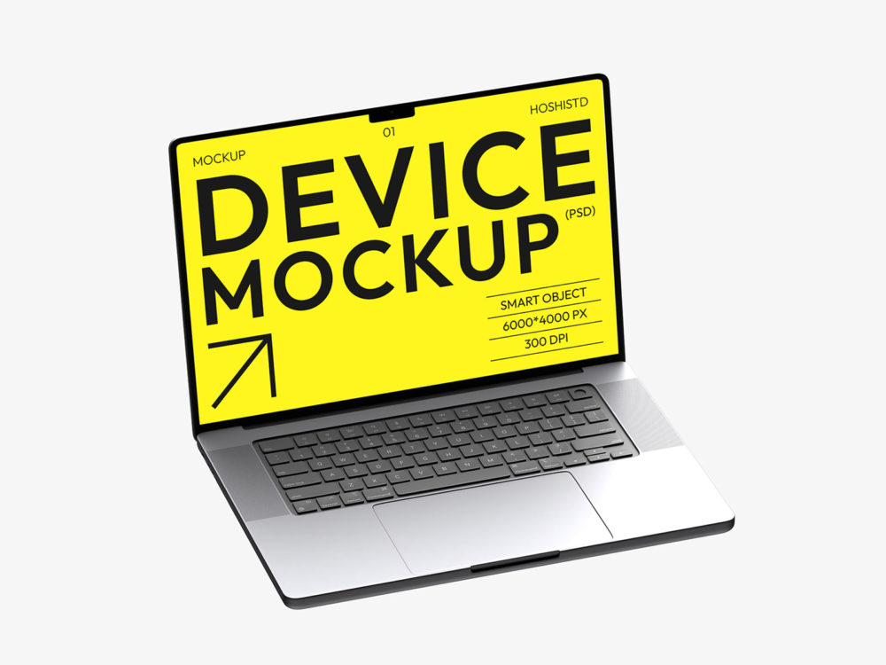 Free MacBook laptop mockup (6 scenes)