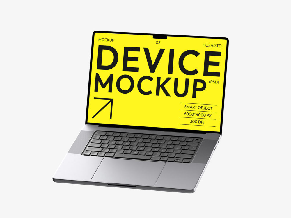 Free MacBook laptop mockup (6 scenes)