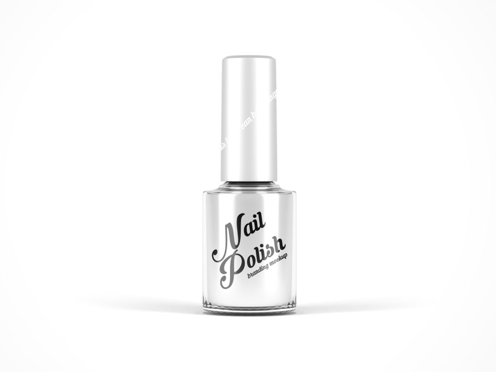 Free nail polish bottle mockup