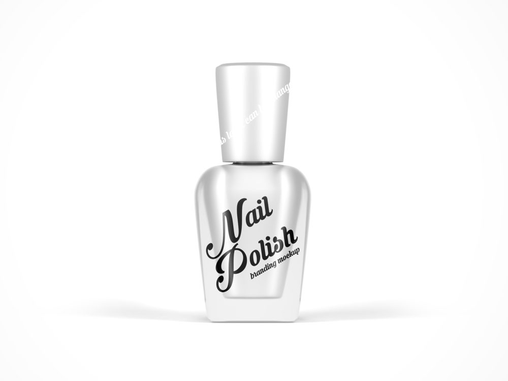 Free nail polish bottle mockup