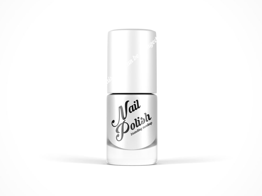 Free nail polish bottle mockup