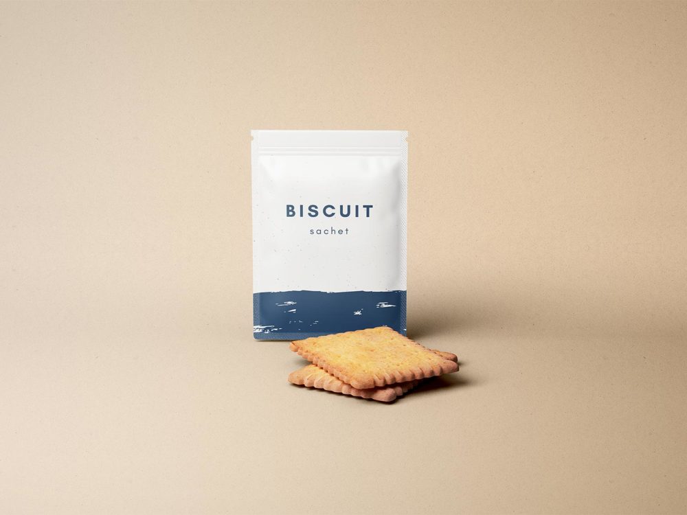 Free packaging sachet mockup