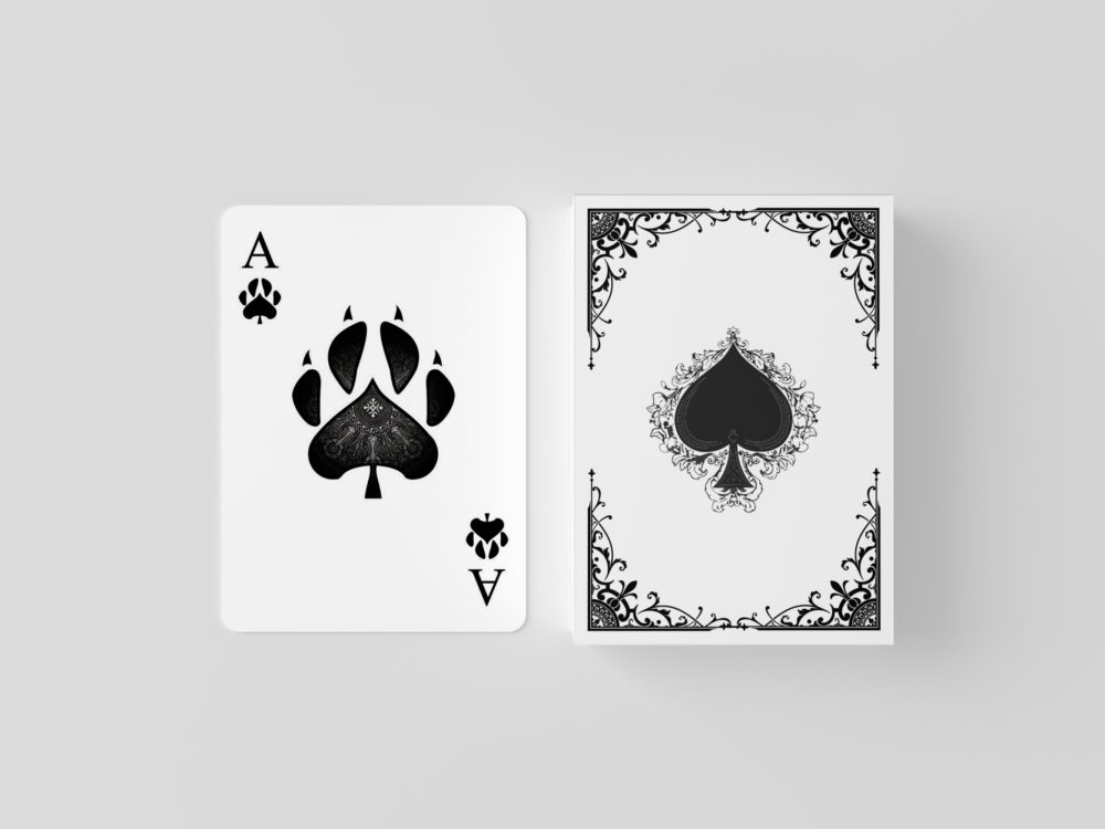 Free playing cards mockup