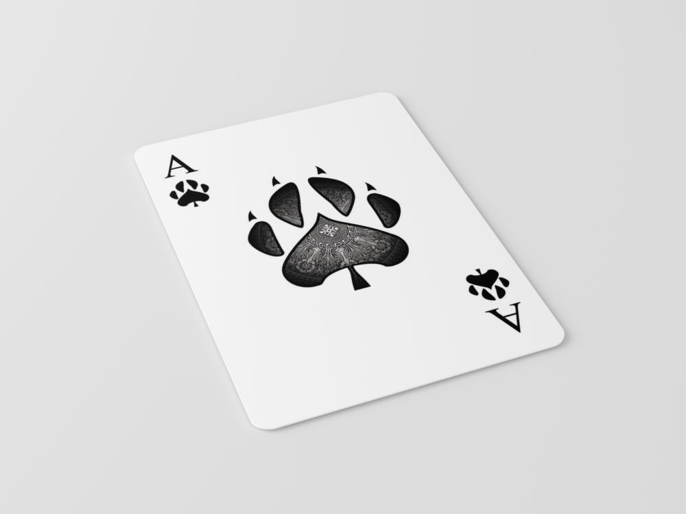 Free playing cards mockup