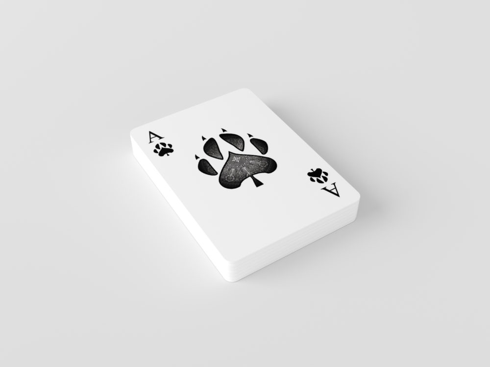 Free playing cards mockup