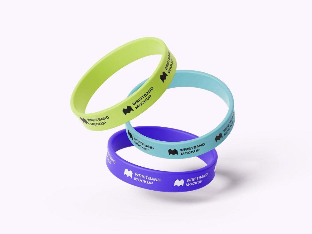 Free silicone wristband mockup (PSD)