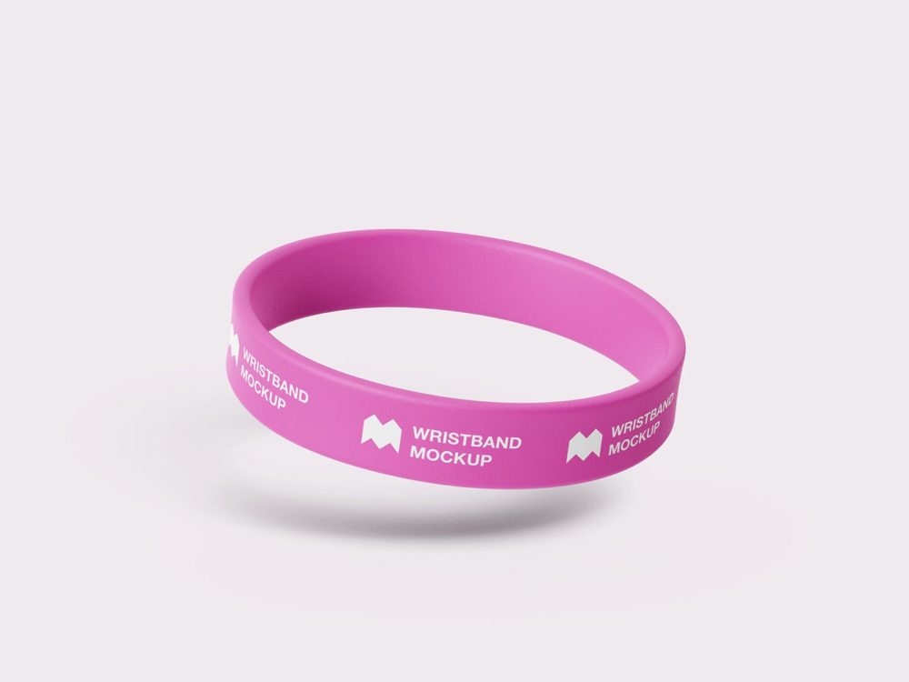 Free silicone wristband mockup (PSD)