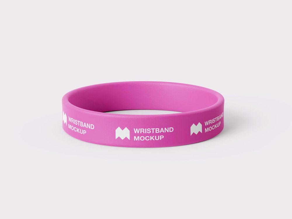 Free silicone wristband mockup (PSD)