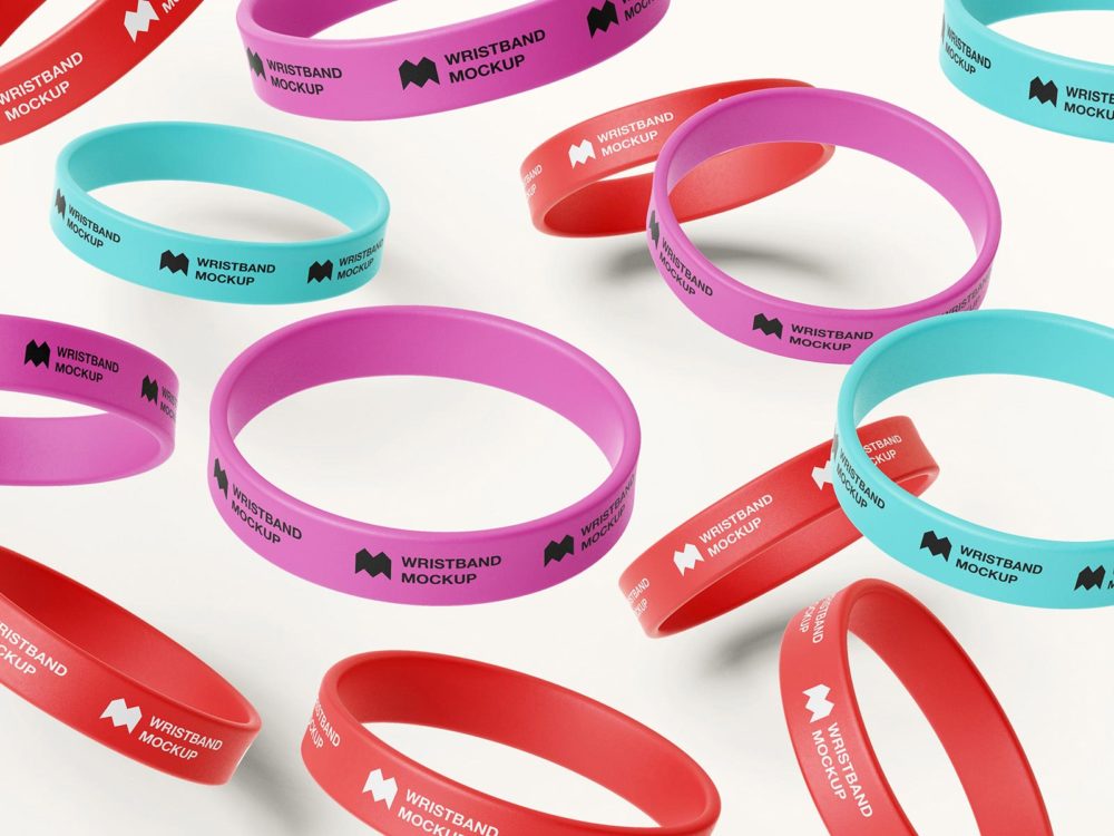 Free silicone wristband mockup (PSD)