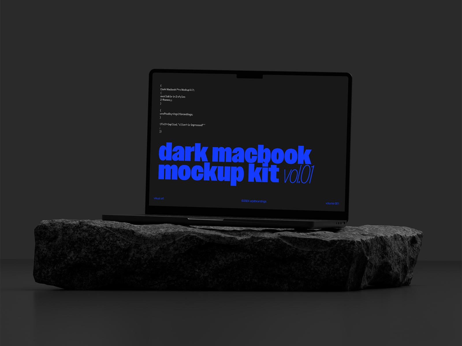 MacBook Pro Free Mockup – Light & Dark Scenes | The Free Mockup