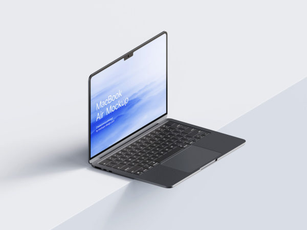 Minimalist MacBook mockup set