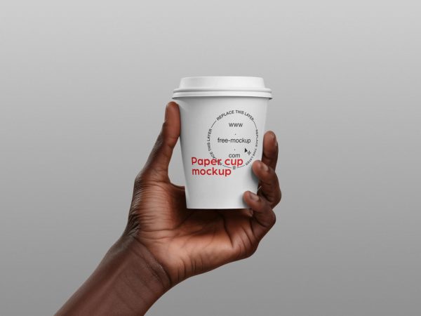 Paper cup mockup (free download)