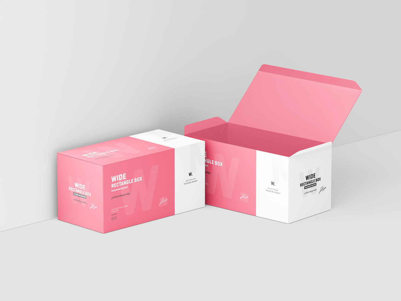 Rectangle Box Packaging Mockup 