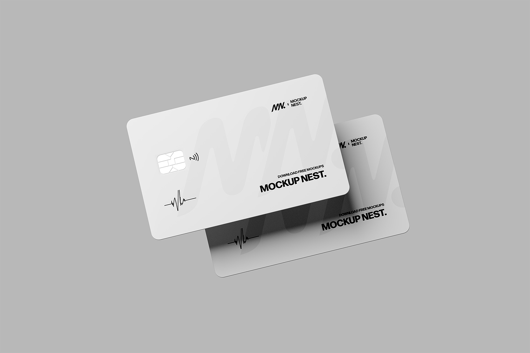 Floating Credit Card Free Mockups