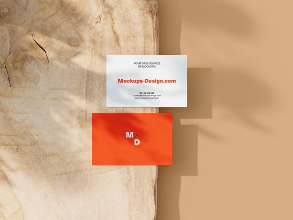 Free Business Card Mockup (4 Scenes)