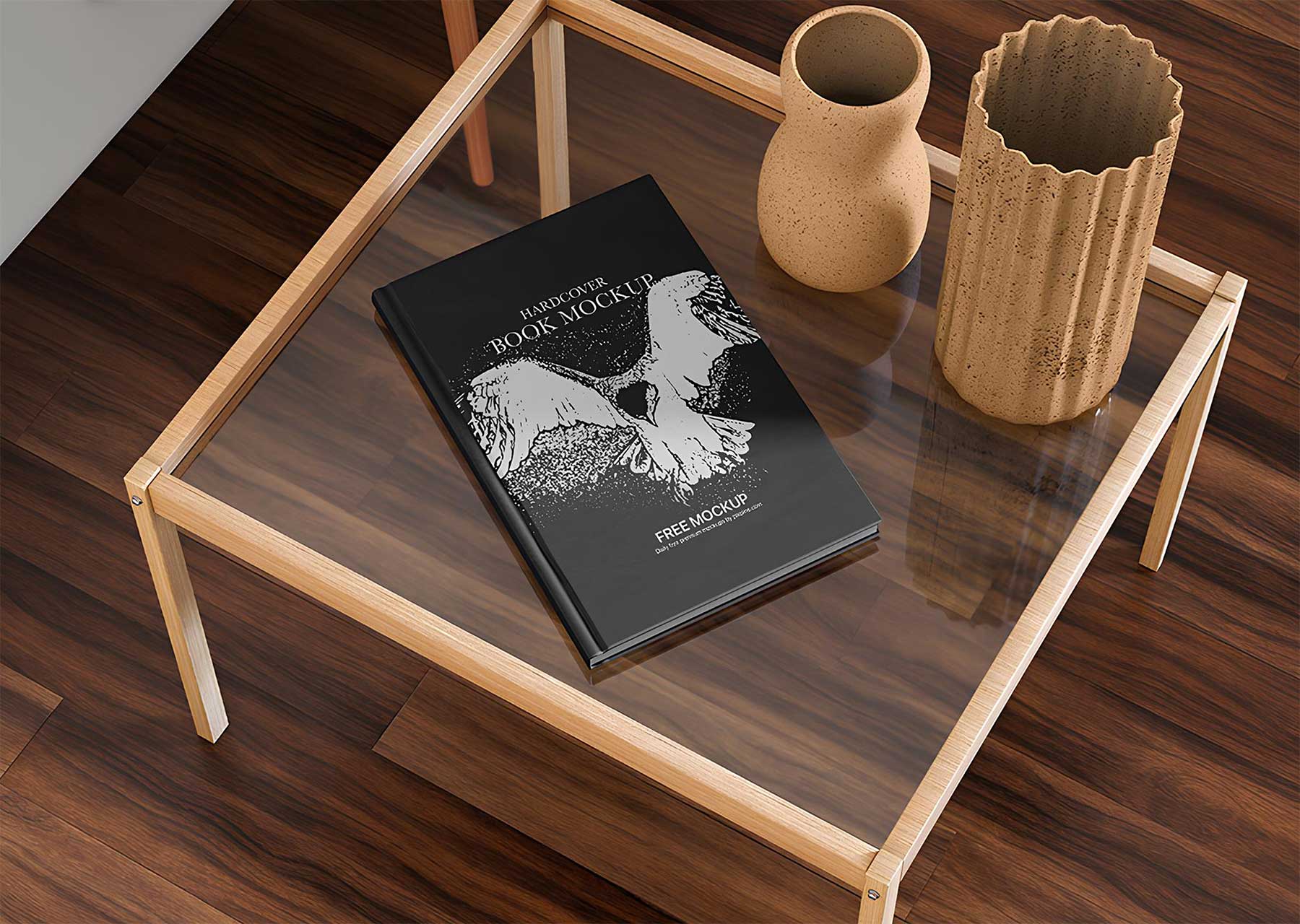 Free Hardcover Book Mockup