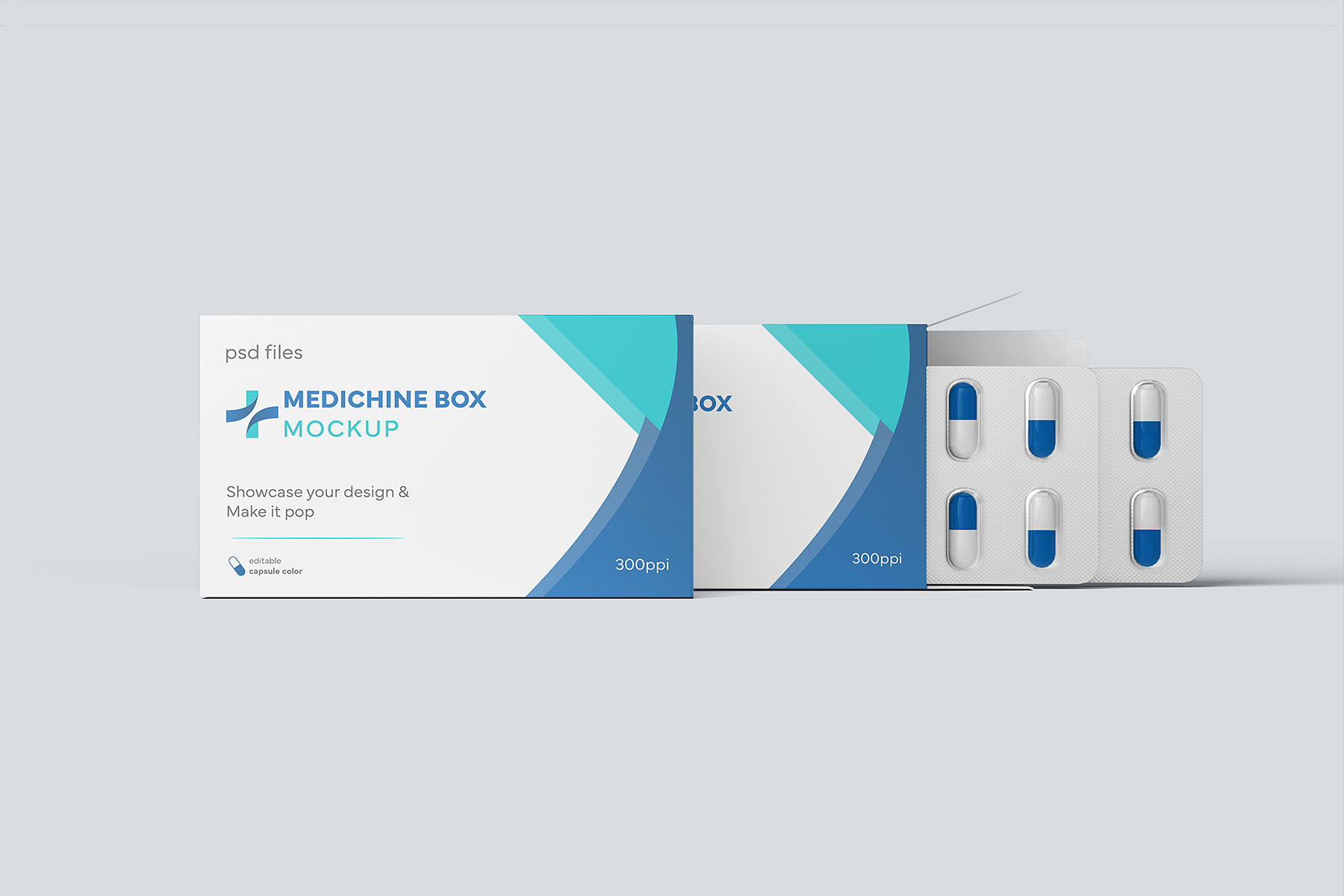 Medicine Pill Box Mockup