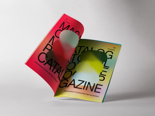 Open Catalog/Magazine Mockup