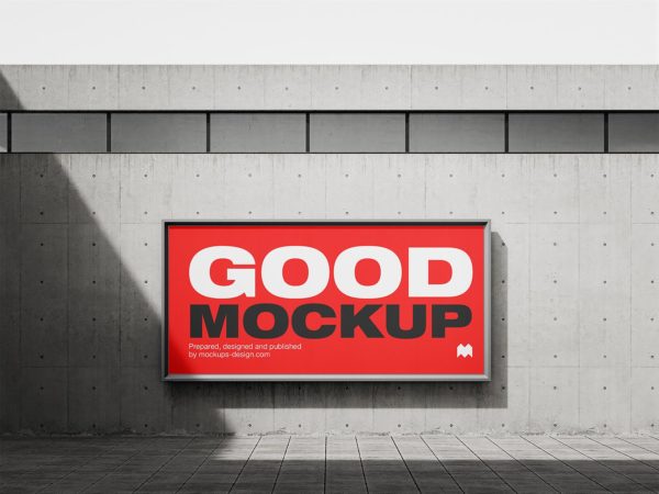 Photography Style Billboard Free Mockups