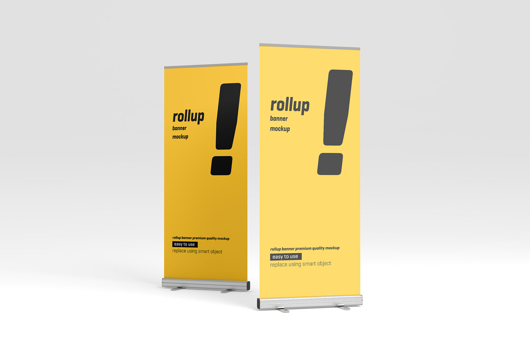 Roller Banner Mockup Set (PSD)