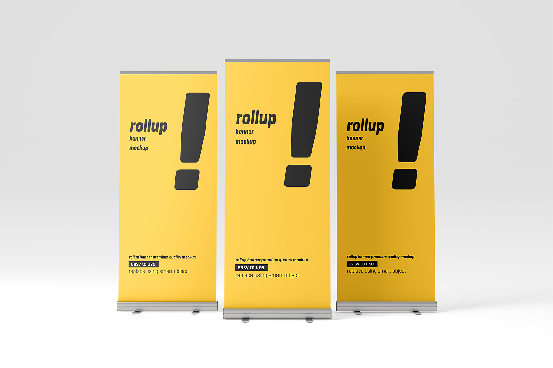 Roller Banner Mockup Set (PSD)