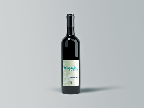 Wine Bottle Branding Mockup