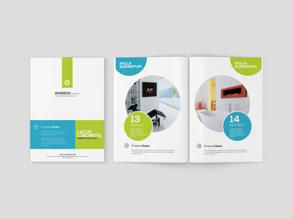 A5 brochure/magazine mockup set