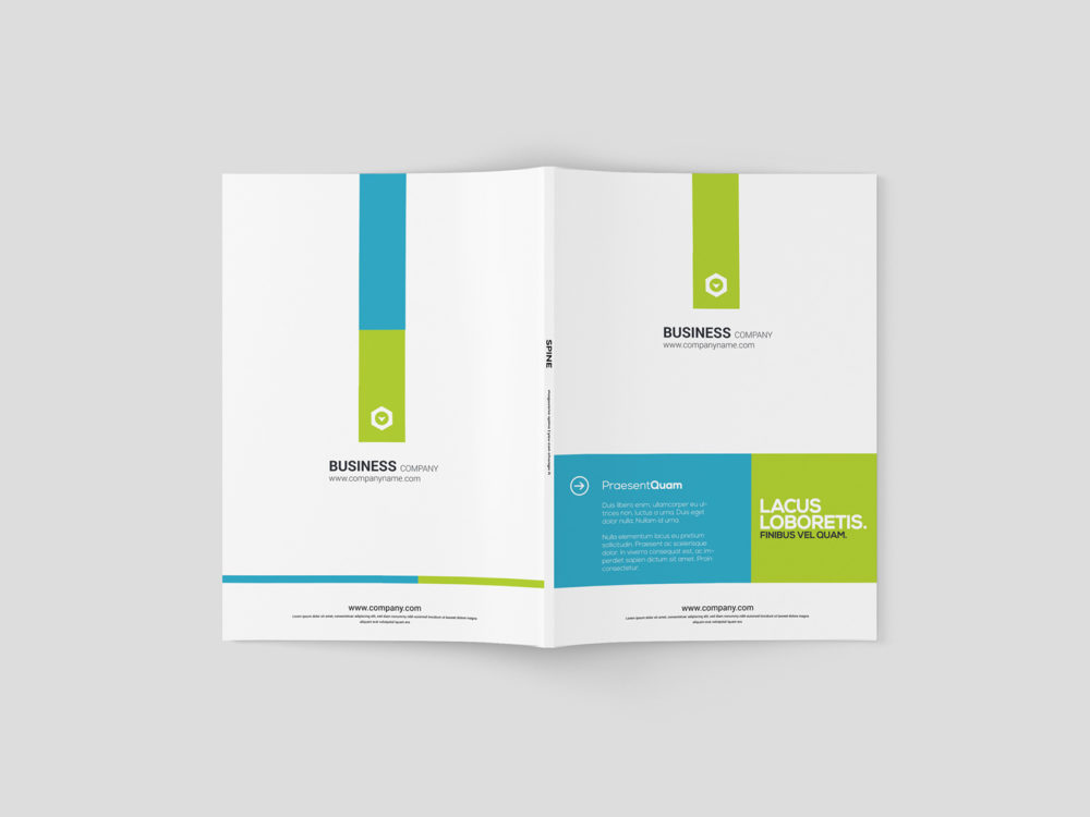 A5 brochure/magazine mockup set