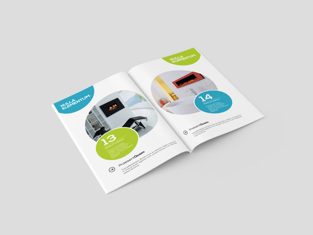 A5 brochure/magazine mockup set