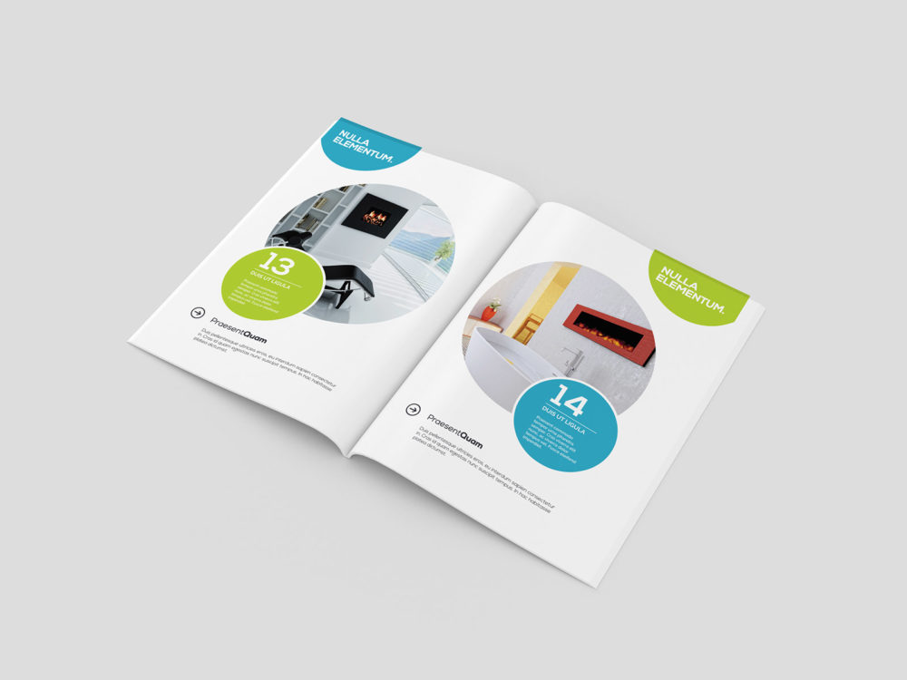 A5 brochure/magazine mockup set