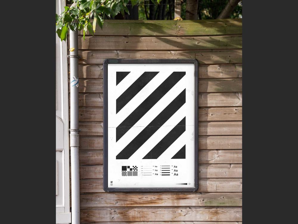 City poster mockup outdoor advertising