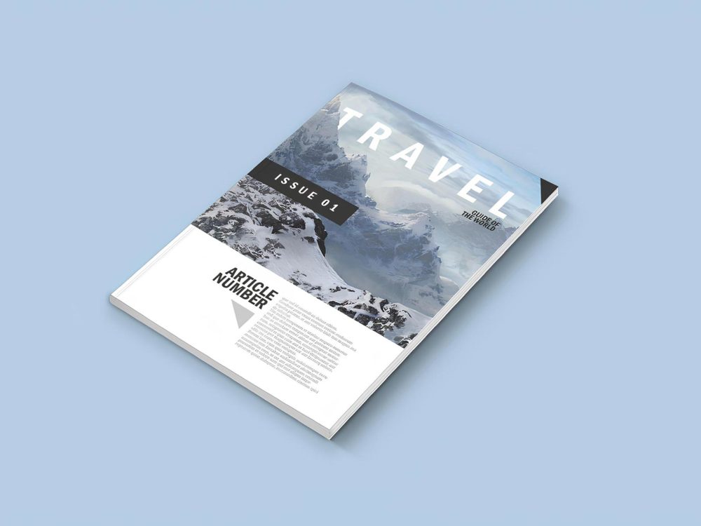 Free magazine mockup