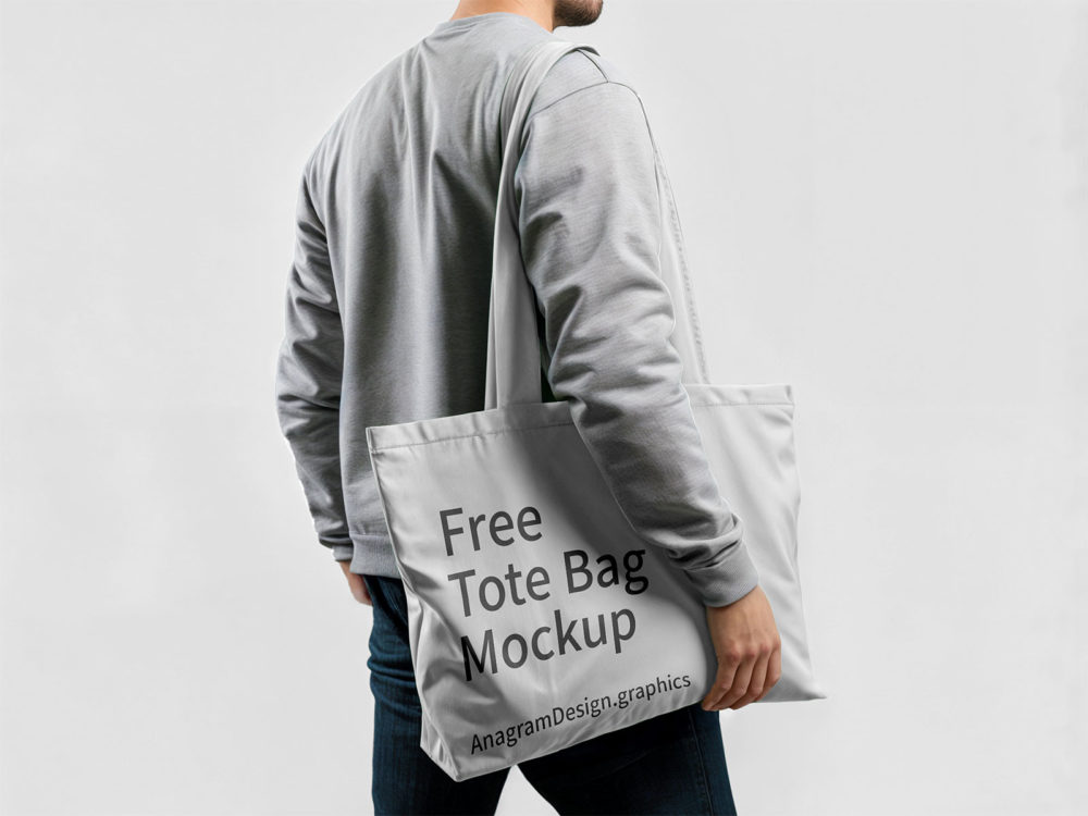 Large tote bag mockup (PSD)