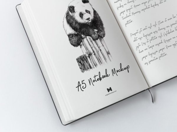 Sketchbook Logo Mockup (PSD)