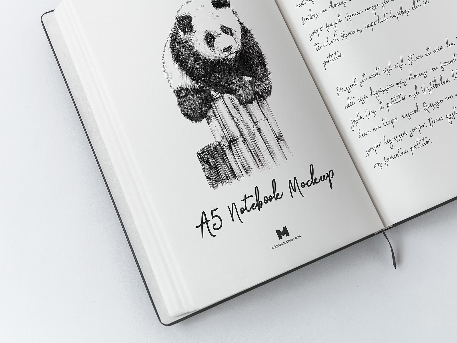 Sketchbook Logo Mockup (PSD) | The Free Mockup