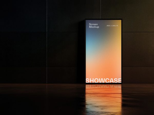 City Light Poster Screen Mockup