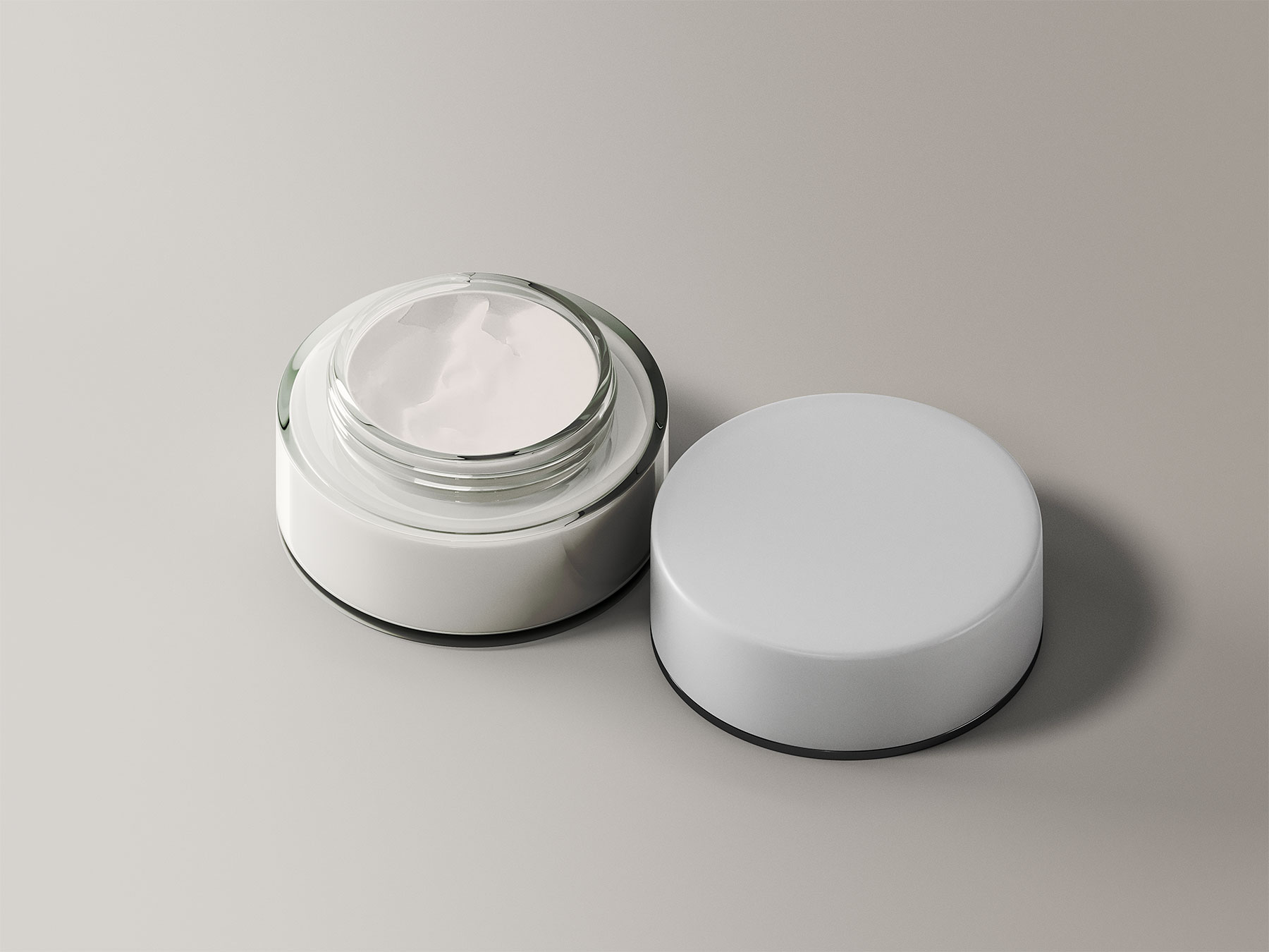 Cream Jar Mockup