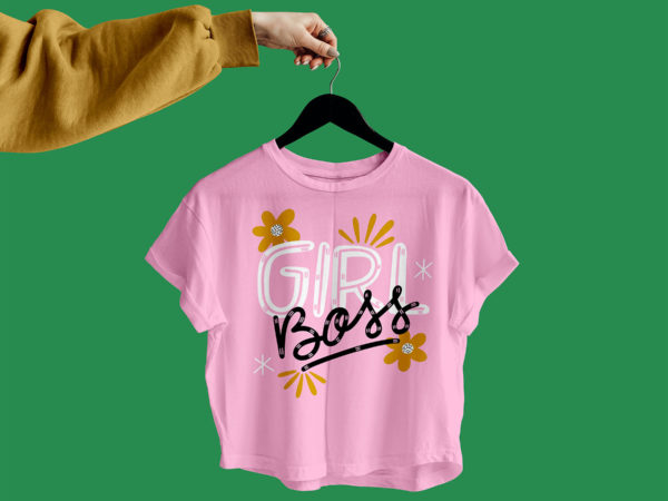 Crop Top T-Shirt Mockup