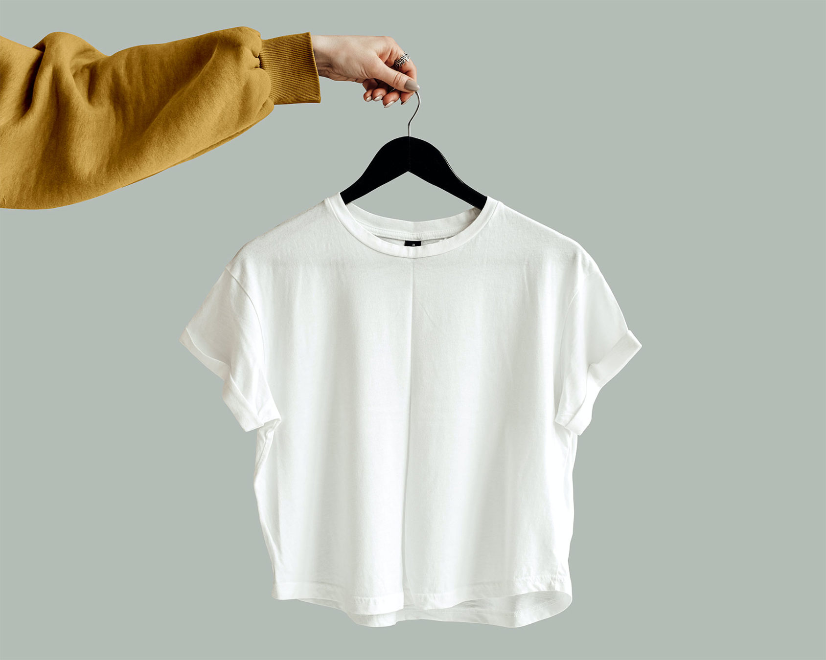 Crop Top T-Shirt Mockup