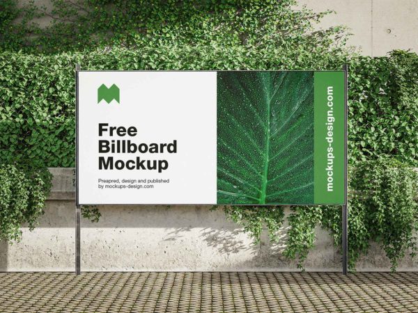 Eco Billboard Free Mockups (Two Scene)