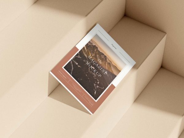 Free A4 Magazine Mockup