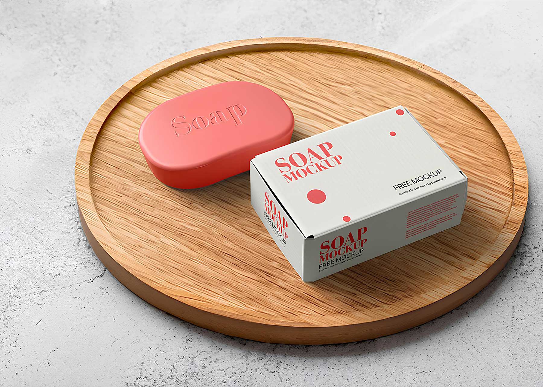 Free Branding Box and Soap Mockup