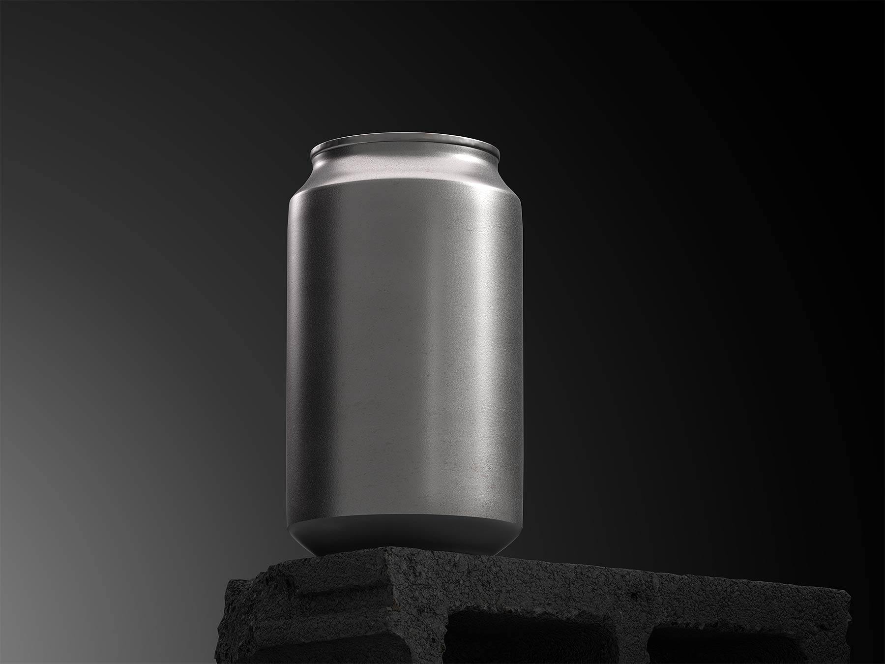 Free Drink Tin Can Mockup