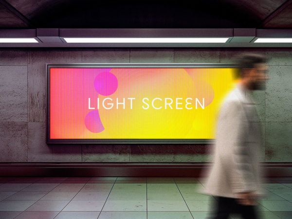 LED Screen Billboard Mockup