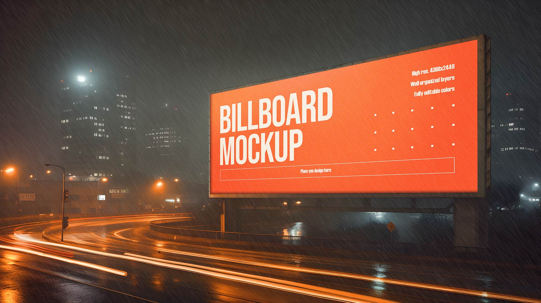 Outdoor Advertising Billboard Mockup