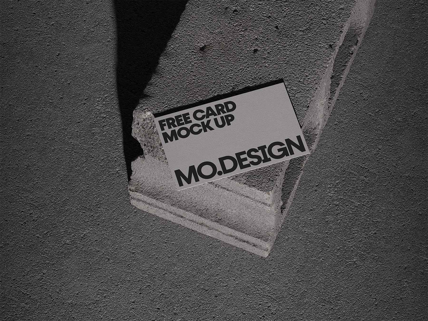 Paper Card Free Mockup